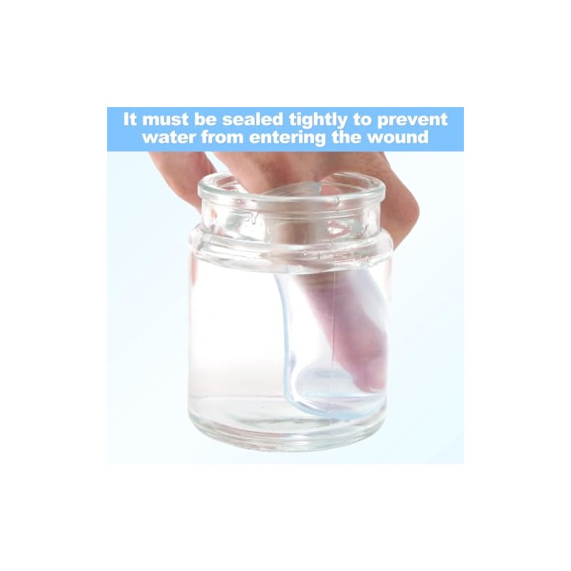 2pcs 85x25mm/3.35x0.98in Waterproof Finger Protector(Transparent)