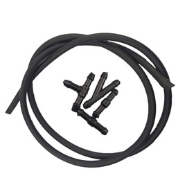 BIlinli 5PCS Windshield Washer Hose kit Car Windscreen Washer Hose Car Accessories Replacement Washer Nozzle Hose Connector Windshield Wiper Rubber Tube Universal