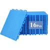 GHYKL 16 Pcs Interlocking Pool Drainage Mats, 10.3" x 10.3"