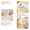 LOVFE Airtight Butter Dish with Lid and Knife Spreader for