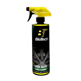 BioTech Non Acid Wheel Cleaner, Non Flammable, Acid free, Free of toxic fumes, Removes carbon, grease, oxidation, dirt, and grime 16 oz(4)