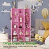 C&AHOME Cube Storage Organizer, 16-Cube Shelves Units, Plastic Storage Cubes,