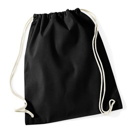 Westford Mill Cotton Lightweight Draw String Gym Sac Bag - Bright Royal
