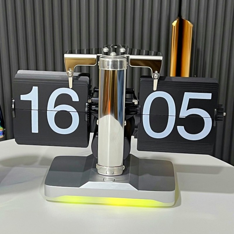 Retro Flip Down Clock Innovative Light Luxury Simple Design Flip