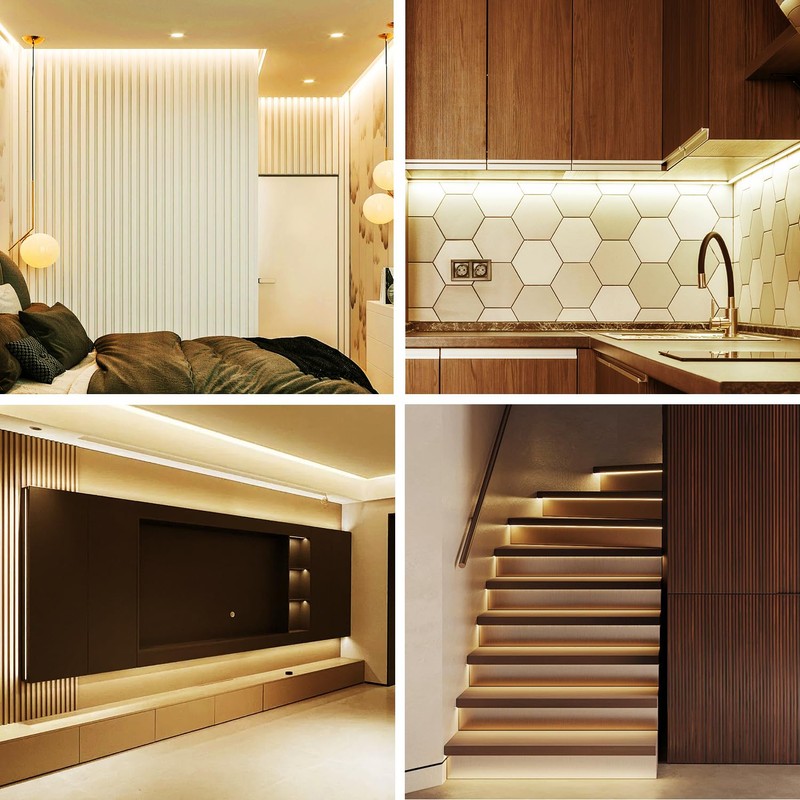 Yeewhale 5 m Dimmable COB LED Strip 3000 K Warm