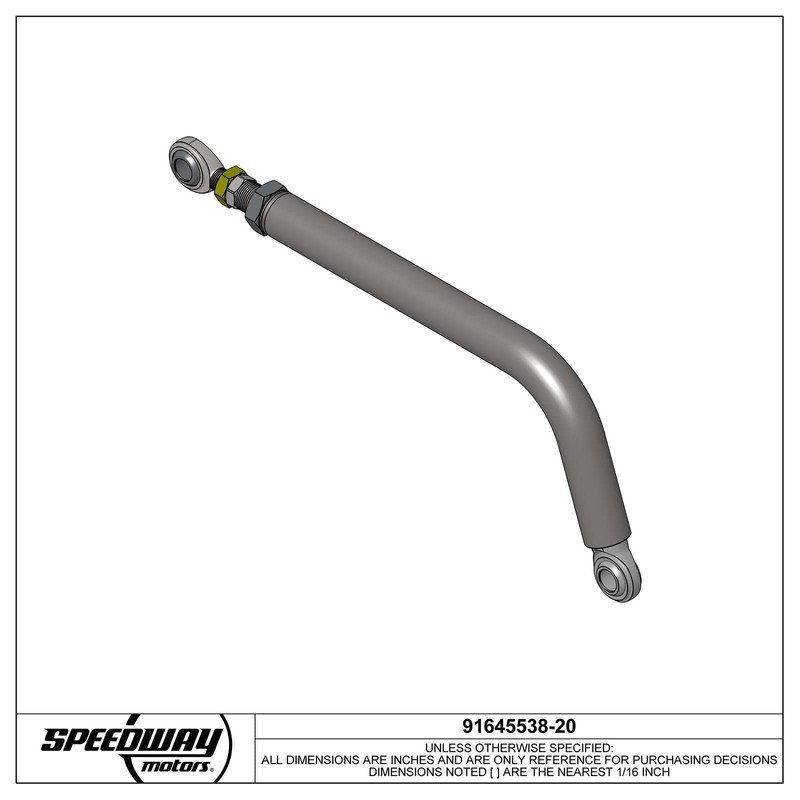 5.5 Bend Lightweight Chromoly Adjustable Panhard Bar, 20 Inch