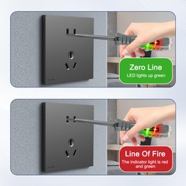 Liameph 2 PCS 2-in-1 High Torque Strong Magnetic Screwdriver,Electric Tester Screwdriver,Electricity Detector Voltage Tester Screwdriver with 1 Insulating Tape,12v-220v Non-contact Voltage Detector