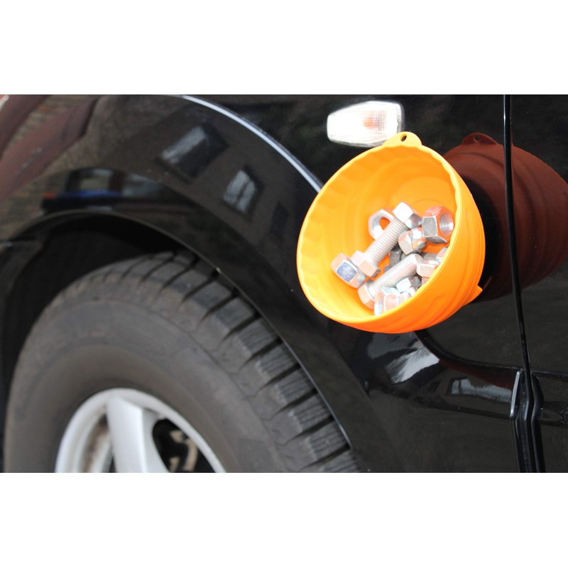 Tool Magnetic Tray Made of Shatterproof Plastic - Orange -