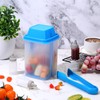 Pickle Container with Strainer 2 Pcs Jalapeno Container 40.5 oz