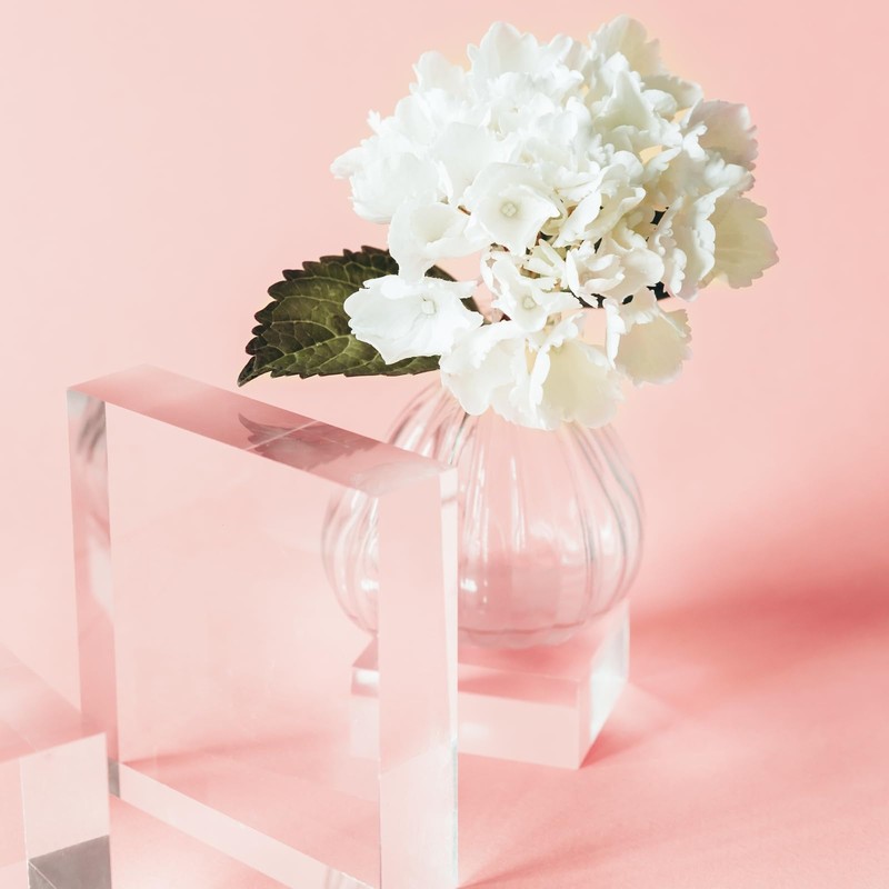 sourcing map 2pcs Acrylic Cylinder Display Blocks, 40 x 60