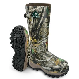 Obcursco 400g Insulation Rubber Hunting Boots for Men, Insulated Waterproof 6mm Neoprene Boot for Hunting (Camo, 10)