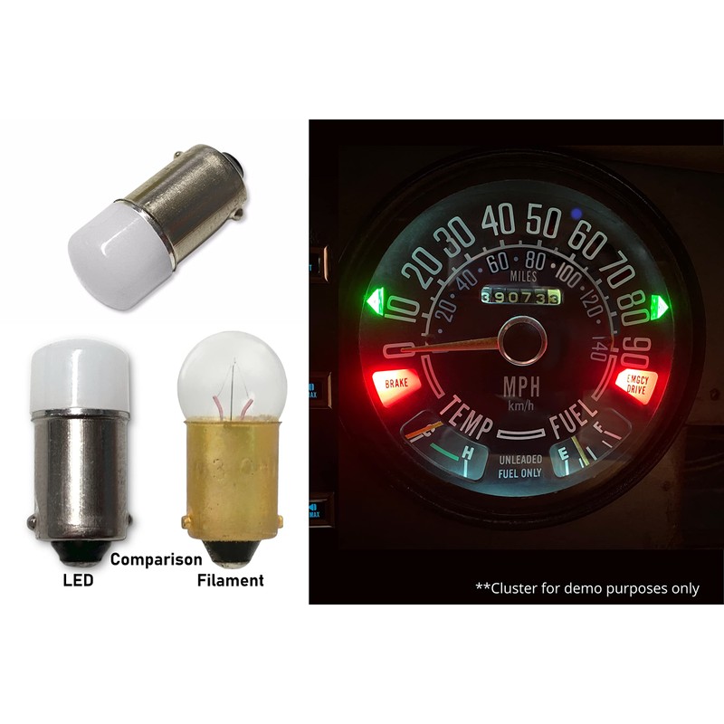 Aero-Lites Speedometer Cluster LED Light Bulb Retrofit Kit, fits Jeep