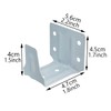AXLIZER 4PCS Window Blind Headrail Brackets - Mini White Center