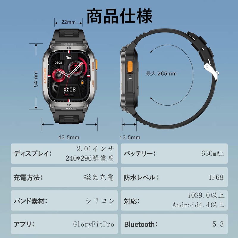 Smart Watch, 2025 Industry New, Built-In GPS, 2.01 Inch Large