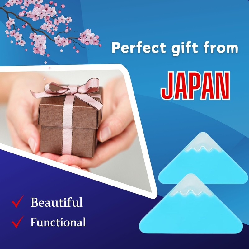 Sun-Star Stationery Clip Corner Clip Mt. Fuji Clip Light Blue
