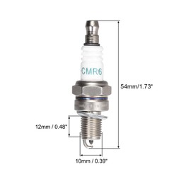 sourcing map H-CMR6 Spark Plug for CMR6H Bujia 3365 CMR7H CMR5H TR14C RZ7C GX35 Pack of 5