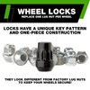 DPAccessories Locking Lug Nuts Compatible with 1987-1995 Jeep Wrangler |
