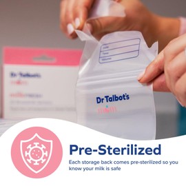 Dr. Talbot's Mom Breastmilk Storage Bags & 4 MilkFresh Sensors, 50 Count