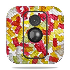 MightySkins Carbon Fiber Skin for Blink XT Outdoor Camera - Unicorn Clouds | Protective, Durable Textured Carbon Fiber Finish | Easy to Apply, Remove, and Change Styles | Made in The USA