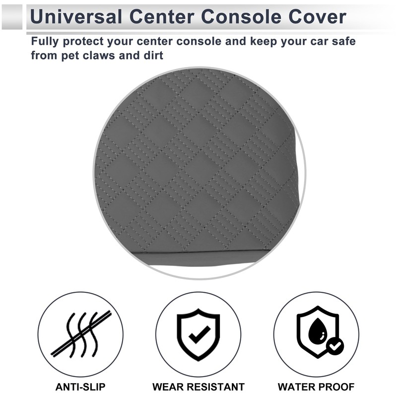 X AUTOHAUX Car Center Console Cover Car Armrest Cover 12.6"x8.66"x2.36"