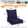 Sundale Outdoor Olefin Deep Seat Cushion, Patio Chair Cushion and
