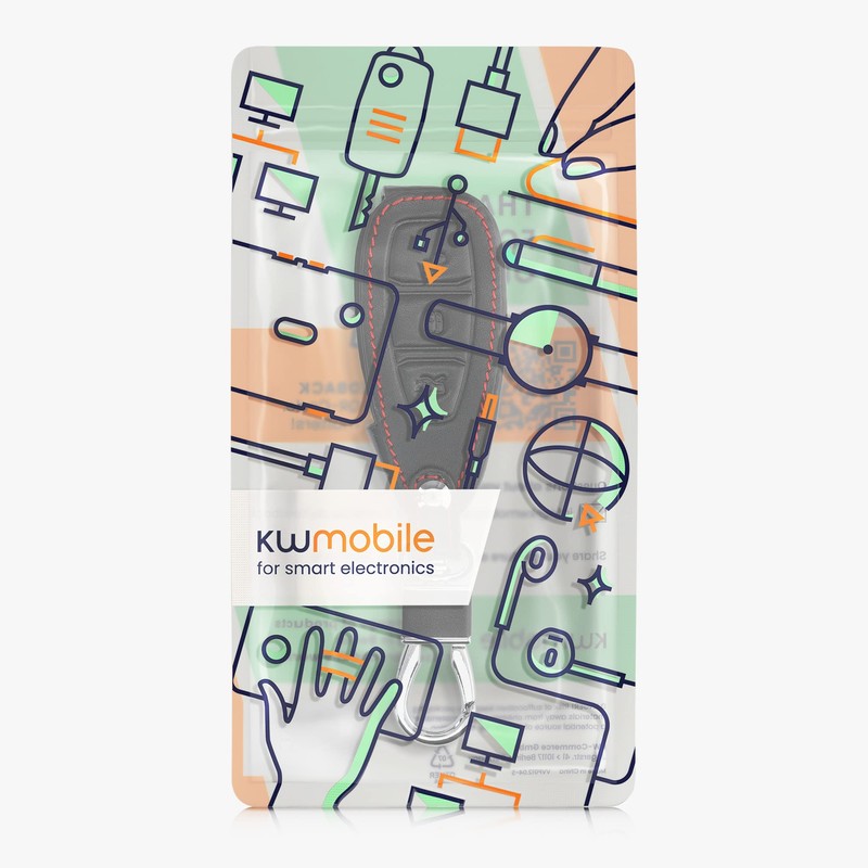 kwmobile Case for Ford 3-Button Car Key Case / Key