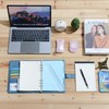 WASON A5 Diary Leather PU Lined Notebook Refillable Paper Journal,