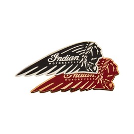 Indian Motorcycle IMC Headdress Fridge Magnet Set, Red/Black
