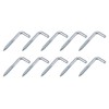 METALLIXITY 50pcs 32mm L Shaped Hooks Ceiling Hooks Metal Right