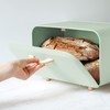 Navaris Bread Box - Metal Bread Bin Storage Tin with