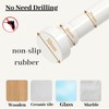 1 Piece Stainless Steel Curtain Rod Without Drilling, Adjustable Telescopic