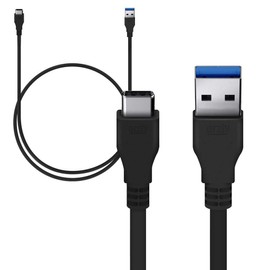 Works USB 3.0 Type-C Fast Charging and Data Cable for Xiaomi Mi Mix Fold! (18W Black 1M 3.2ft)