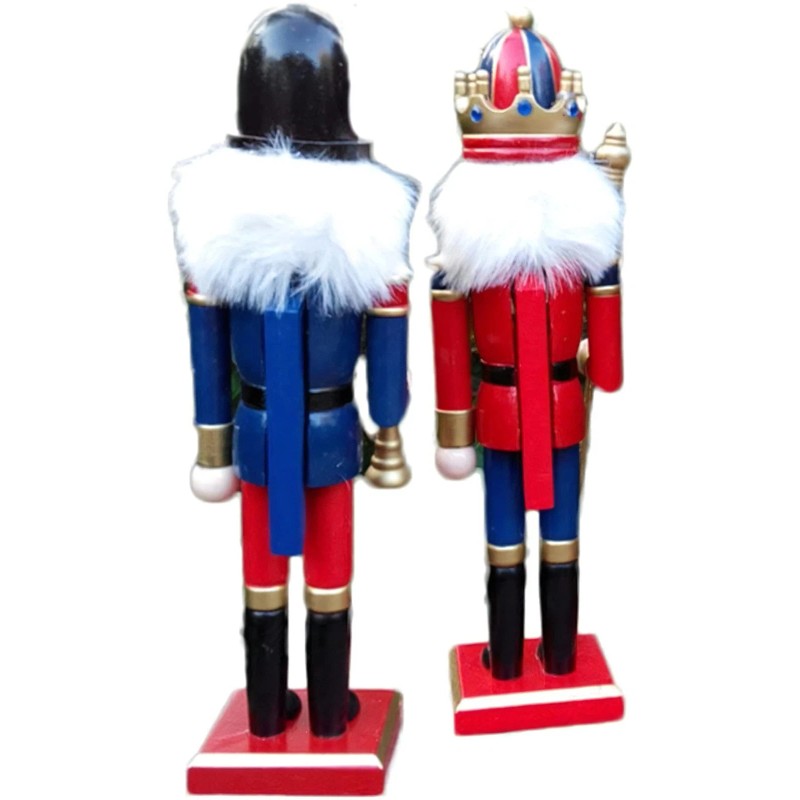 O-Toys Wooden Nutcracker Ornaments Christmas Decoration Figures Puppet Home
