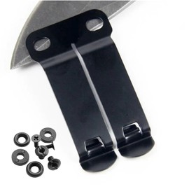 Metal Belt Clips for Kydex Knife Sheaths - 1 Pack IWB Holster Clip Kit with 1.5" Width, Adjustable Cant, Outdoor Knife Accessories for Hunting, Camping & EDC