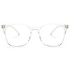 MACJERO Oversized Square Blue Light Blocking Glasses for Women Men,