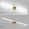 Ralbay 48inch Gold Bathroom Vanity Lights Bar 36W Modern LED