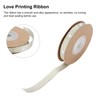 2 Pcs Love Printing Ribbon Washable DIY Crafts Wedding Gift