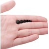 FIBO STEEL Stainless Steel Black Stud Earrings for Men Women,