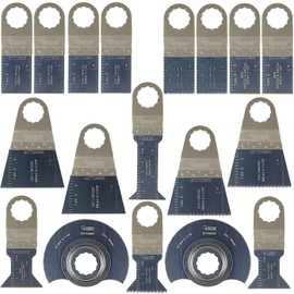 18 x SabreCut SCK18A Mix Blades Compatible with Fein SuperCut and Festool Vecturo (Non-StarLock) Oscillating Multitool Multi Tool Accessories