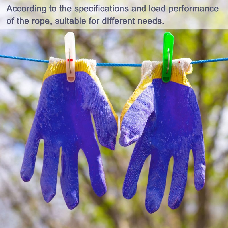 MECCANIXITY Polypropylene Rope Braid Cord 15M/49.2ft 3/16" 5mm Red for