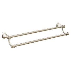 Moen YB6422NL Belfield 24-Inch Bathroom Double Towel Bar, Polished Nickel