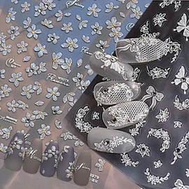 [SS62] Ribbon Butterfly 3D Sticker Nail Emboss Sticker Emboss Sticker - 184FREE / [에스에스62]리본 나비 입체스티커 네일 엠보스티커 엠보스티커 - 184FREE