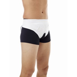 Underworks INGUINAL HERNIA SUPPORT BRACE WITH HOT/COLD THERAPY PADS INCLUDED Xlarge 41-44 Waist
