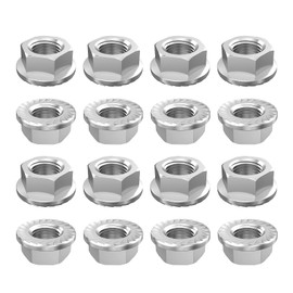 Alpha Rider M10x1.25 Locking Lug Nuts for Yamaha Blaster Banshee Raptor Warrior YFZ450 YFZ660 Kawasaki 400 Suzuki 400 Honda TRX (16 PCS)