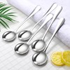 VEHGAL Stainless Steel Soup Spoons, 19cm Long Round Head Steel