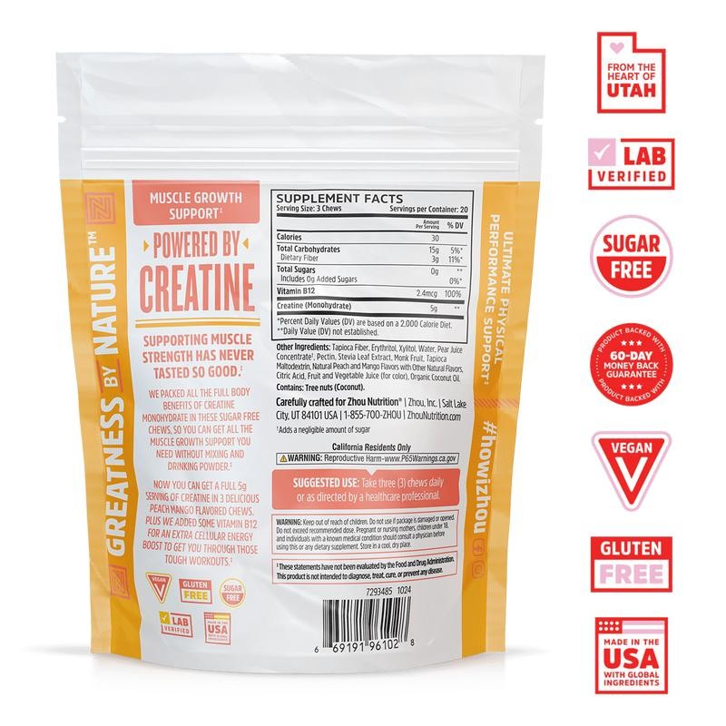 Creatine Chews & Plant Protein 2-Pack Bundle | Pre &