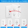 RENDIN Multicontacto,Enchufe de Carga de Tres Lados,Regleta Multicontacto Multifuncional,con USB