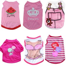 Clopon Cat Clothes for Cats Dog t Shirts for Medium Dogs Funny Dog Sweatshirt Printed Pet Clothing Sweater Frenchie Dog Accessories, Small