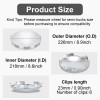 Chrome Hub Cap Covers for Semi Truck 8.9" Hub Caps,