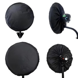 30 Inch Fan Cover,Dustproof Covers for 30" Industrial Pedestal Floor Fan,Waterproof Dust Cover for 30 Inch Oscillating Wall Mount Fan Storage,Reusable and Easy to Clean,Black,1 Pack,Not Include Fan